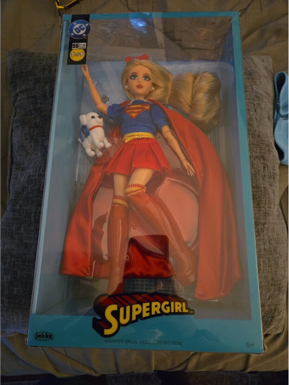 DC Supergirl Collector Fashion Doll JAKKS Pacific 12" Figure Stand New Sealed
